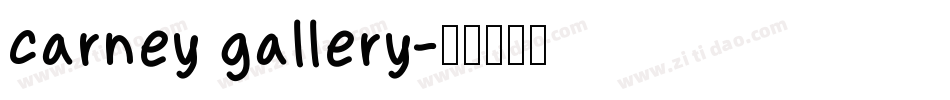 carney gallery字体转换